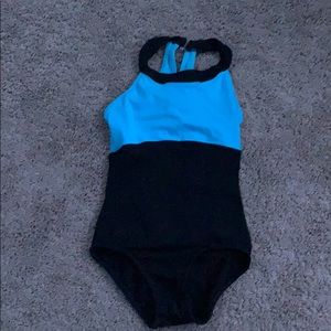 Natalie Black and tourquise/aqua Leo size small
